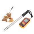 LCD Moisture Meter GM640 Portable Digital Grain Temperature for Wheat Rice Corn Bean. 