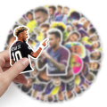 Waterproof Football star Stickers Pack- 50pcs Graffiti Stickers for Kids Adults DIY Laptop Phone Luggage Guitar Car Decoration. 