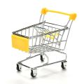 Cute Mini Shopping Cart Toy for Kids Pretend Toddler Gift/Showpiece. 