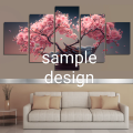 5 in 1 Piece Personalised Canvas Art With Your Own Photos Canvas Wall Art Custom Canvas Prints.