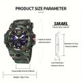 LED Quartz Watch, Outdoor Sports Label Men's Sports Watch, Men's Big Watch, Alarm Stopwatch Luminous Calendar. 