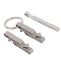 Hiking Titanium Alloy Buckle Ribbon Ending Buckles Belt Clip Quick Draw Keychain Hanging Buckles Key Ring Demoo. 