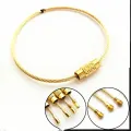 EDC Keychain Tag Rope Gadget Ring Key Keyring Stainless Steel Wire Cable Loop Screw Lock DIY Hand Tools. 