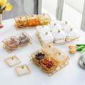 Dried Fruit Tray with Lid Nordic Serving Platter for Wedding Sweet Cookies.