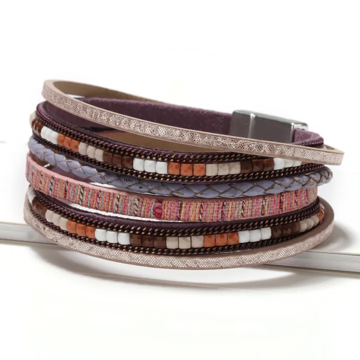 ZG%20Multilayer%20Brown%20Leather%20Bracelet%20For%20Women%20Fashion%20Creative%20Bohemian%20Hand%20Woven%20Magnetic%20Clasp%20Bracelet%20-%20Image%202