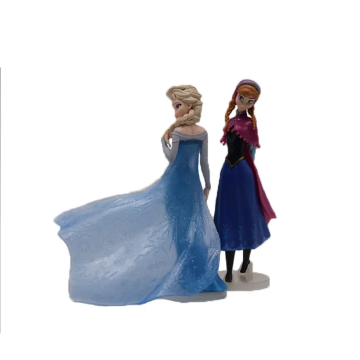 18cm%202pcs/Lot%20Disney%20Frozen%20Anna%20Elsa%20Princess%20Action%20Figure%20Anime%20Mini%20Collection%20Figurine%20Toy%20Model%20For%20Children%20Gift%20-%20Image%204