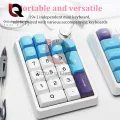 KZZIK20 Wireless Numeric Keypad Programming Custom Knob Keyboard RGB Lamplight Mini Button Gaming 3 Modes Mechanical Keyboard. 
