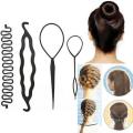 1 set 4 pice girls hair briding equipment.