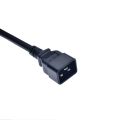 C19-C20 Power Cord 16a 250v 3*2.5mm C20 Male Plug To C19 Female Socket Pdu Ups Server Power Extension Cable. 