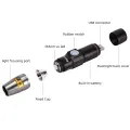 Alonefire SV14 Portable UV Flashlight 365nm USB Outdoor Fluorescent Anti-counterfeiting Counterfeit Detector Lamp 18650. 