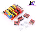 CNC Controller Kit CNC GRBL Shield Board V3 Expansion Board with 4pcs DRV8825 Stepper Motor Driver with Heatsink Compatible with. 