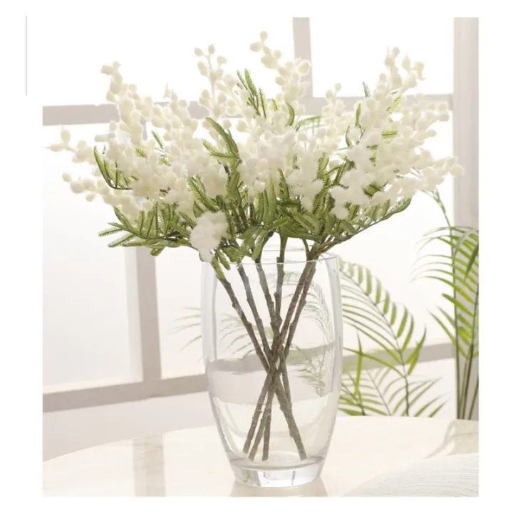 38cm%20Acacia%20Artificial%20Flowers%20Yellow%20Mimosa%20Spray%20Cherry%20Fruit%20Branch%20Wedding%20Home%20Table%20Decoration%20Flower%20-%20Image%203