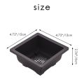 15 PCS 4.7 Inch Flower Pot, Square Plastic Bonsai Training Pot, Flower Succulent Flower Pot Container, for Garden, Interior, Home Decoration.