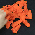 100PCS Reusable Finger Cover Natural Rubber Gloves Non-slip Latex Finger Cots Fingertips Protector Gloves Nail Art Tool. 