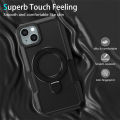 For iPhone 15 14 Plus 13 Pro Max XR Phone Case, Military Grade Protection 135 ° Invisible Rotating Bracket Cover. 