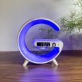 G63 Speaker Lamp - APP Control 3 in 1 Multi-Function Bluetooth Speaker With Wireless Charging, RGB Light and Alarm Clock - Charger G Lamp with Sunrise Alarm for Bedroom & Bedside table (G Speaker). 