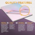 10 Sheets Holographic Paper A4 Vinyl Sticker Printable Label Self Adhesive Paper Sticker Waterproof Laser Color for Inkjet Print.