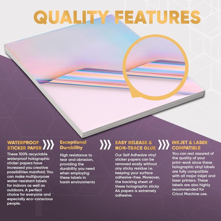 10%20Sheets%20Holographic%20Paper%20A4%20Vinyl%20Sticker%20Printable%20Label%20Self%20Adhesive%20Paper%20Sticker%20Waterproof%20Laser%20Color%20for%20Inkjet%20Print%20-%20Image%206