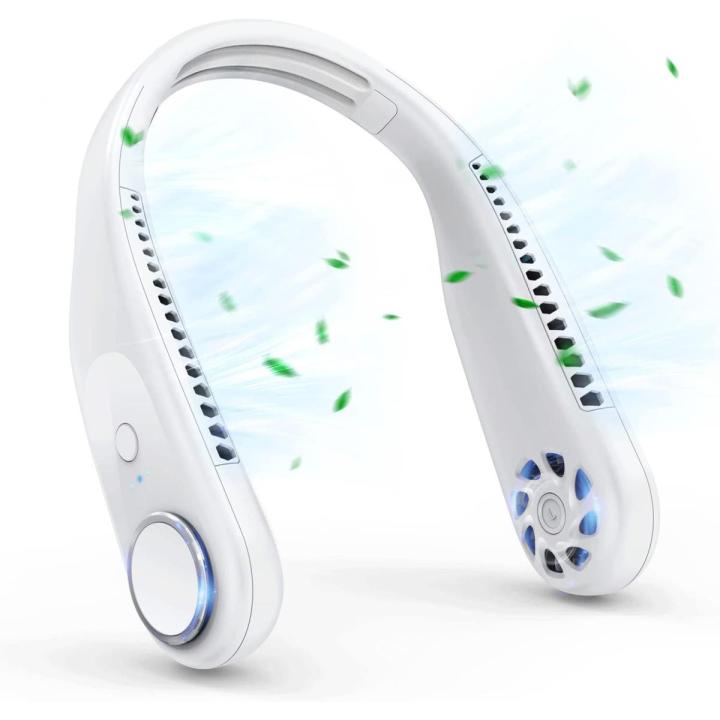 4000mAh Portable Neck Fan, the Latest Leafless Hanging Neck Fan, USB Battery-operated Personal Fan,Suitable for Indoor and Outdoor Sports
