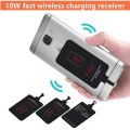 10W Wireless Charging Qi Receiver for Samsung Huawei Xiaomi Iphone5-7 Universal Micro USB Type C Fast Wireless Charger Adapter.