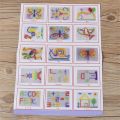 296Pcs Puzzle Multicolored Educational Plastic Mushroom Nail Mosaic Pegboard for Children.