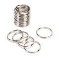 Key Chain 100pcs/lot Key Rings DIY Metal Key Holder Split Rings Hoop Metal Loop Keychain. 
