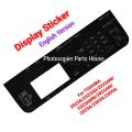 Display sticker English for TOSHIBA photocopy e Studio 2523A/2523AD/2323AM/2323AMW/2329A/2823AM/2303A/2309A/2809A/2006/2306/2007/2307. 