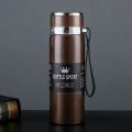 1000ML Large Capacity Stainless Steel Thermos Portable Vacuum Flask Insulated Tumbler with Rope Thermal Bottle Drinkware. 