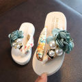 Summer new non-slip children's flip-flops girls fashion beach shoes pinch sandals female flowers slippers women wear.