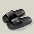 New Fashion Summer Couple Cosy Flat Slides Lithe Thin Soft Sole Sandals For Women Men Slippers Gent Shoes Home Indoor Flip Flops. 