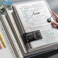Diary A5 B5 A4 Transparent Loose Leaf Binder Notebook Inner Core Cover Note Book Journal Planner Office Stationery Supplies. 