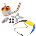1000Kv Brushless Outrunner Motor with 30A Brushless ESC Motor. 