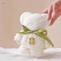 Face Towels, Bathroom Towel, lovely Comfortable High Quality Absorbent Animals Bear Towels, Dish Hand Towel for Bathroom Valentine Gift. 