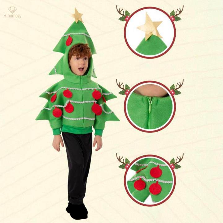 Children%20Christmas%20Tree%20Costume%20Dress%20up%20Clothes%20Christmas%20Jacket%20for%20Party%20Favors%20Holiday%20Stage%20M%20-%20Image%209