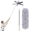 Telescopic Washable Duster, Microfibre Stainless Steel Telescopic Rod and Bendable Brooms, Duster, Long Extendible. 
