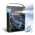 Mini Air Cooler, USB Desk Fan 3 Wind Speeds and 5 Spray Modes for Office, Home, Dorm, Travel. 