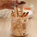 Large Metal Capacity Makeup Brush Holder Transparent Storage Organizer Tube for Home. 