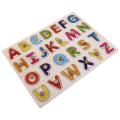 1 Set Wood Letters Jigsaw Early Learning Puzzles Funny Children Puzzle. 