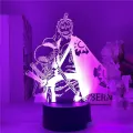 【Solitary waves】One Piece Zoro Luffy Nami Anime Night Lights Action Figure 3D LED Color Changing Toys Doll Usopp Sanji Chopper Hancock Xmas Gift. 