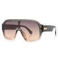 46503 Oversized One Lens Square Goggle Sunglasses Men Women Fashion Shades UV400 Vintage Glasses. 