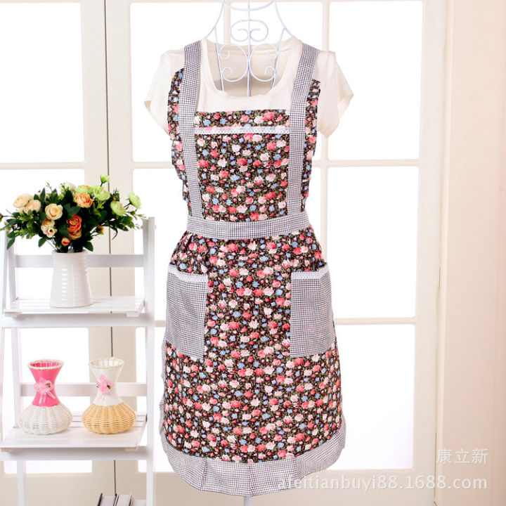 Apron%20Brushed%20Lace%20Edge%20Pastoral%20Korean%20Strap%20with%20Lining%20Kitchen%20Princess%20Apron%20-%20Image%203