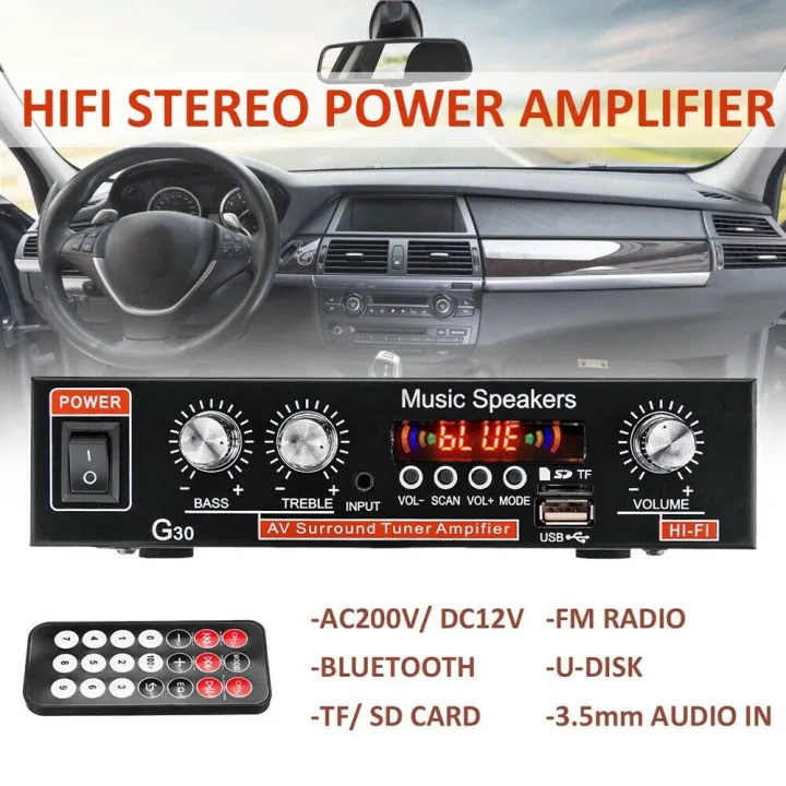 G30%20Digital%20Home&Car%20Amplifier%20Bluetooth%20Hifi%20Stereo%20Subwoofer%20Music%20Player%20Support%20FM%20TF%20AUX%202%20Channel%20With%20Remote%20Control%20-%20Image%204