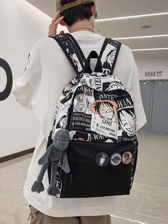 Junior's Schoolbag Boy Elementary School Students One Piece Two-Dimensional Animation High School Student Backpack Large Capacity Comic Backpack