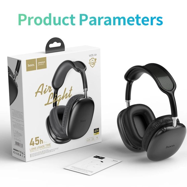 HOCO%20W35%20AIR%20Bluetooth%205.3%20Long%2045H%20Playtime%20Wireless%20Headphone%20-%20Supports%20Memory%20Card%20Play%20-%20Image%206