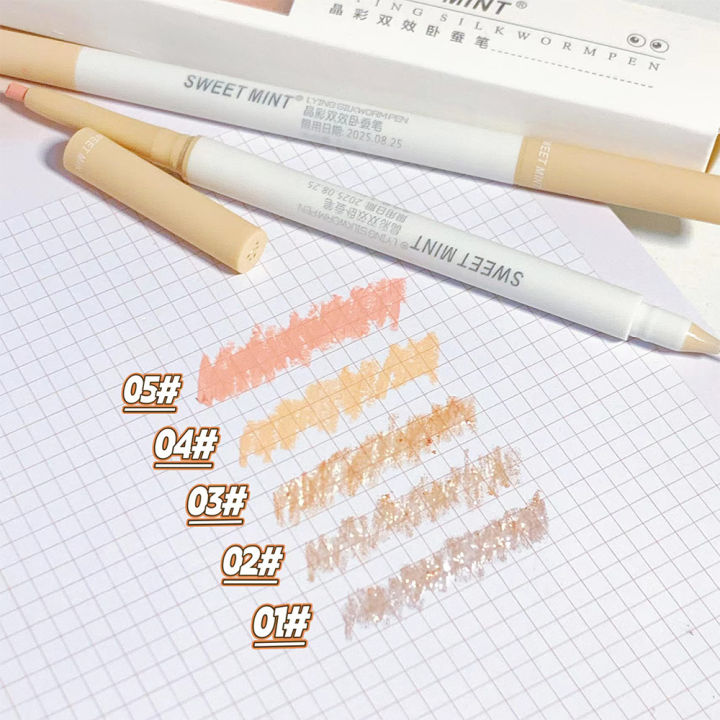 Double%20Tip%20Pencil%20Highlighter%20Matte%20Under%20Eyeshadow%20Stick%20Korean%20Make%20Up%20Women%20Cosmetics%20-%20Image%204