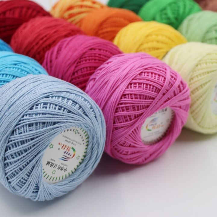 1PC=50g%203#%20Lace%20Yarn%20100%25%20Cotton%20Yarn%20for%20Crocheting%20Fine%20Combed%20Yarn%20Using%202.5mm%20Crochet%20Knitting%20Yarn%20-%20Image%203