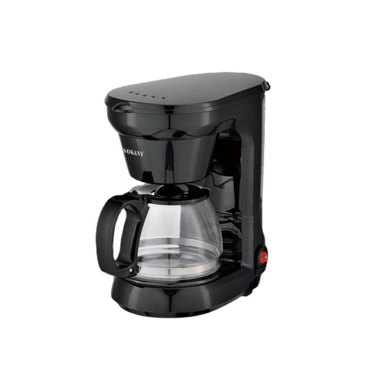 SOKANY 600W 6 CUP COFFEE MAKER COFFEE MACHINE WITH 0.75L GLASS CARAFE AND KEEP WARM FEATURE FOR DRIP COFFEE