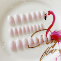24pcs Gradient False Nails Artificial Cherry Red Nails Press On Nail Tips Short Nail Art with Glue Sticker French Nail. 