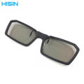 Myopia special 3D clip glasses, plastic 3D hanging clip hanging film, circular polarization stereo 3D glasses cinema.