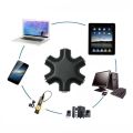3.5mm 1 to 5 Stereo Audio Headphone Splitter Adapter Converter-multycolour. 